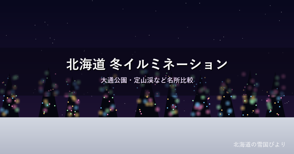 北海道の冬イルミネーションのイメージ画像