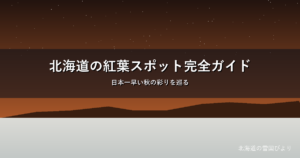 北海道の紅葉のイメージ画像